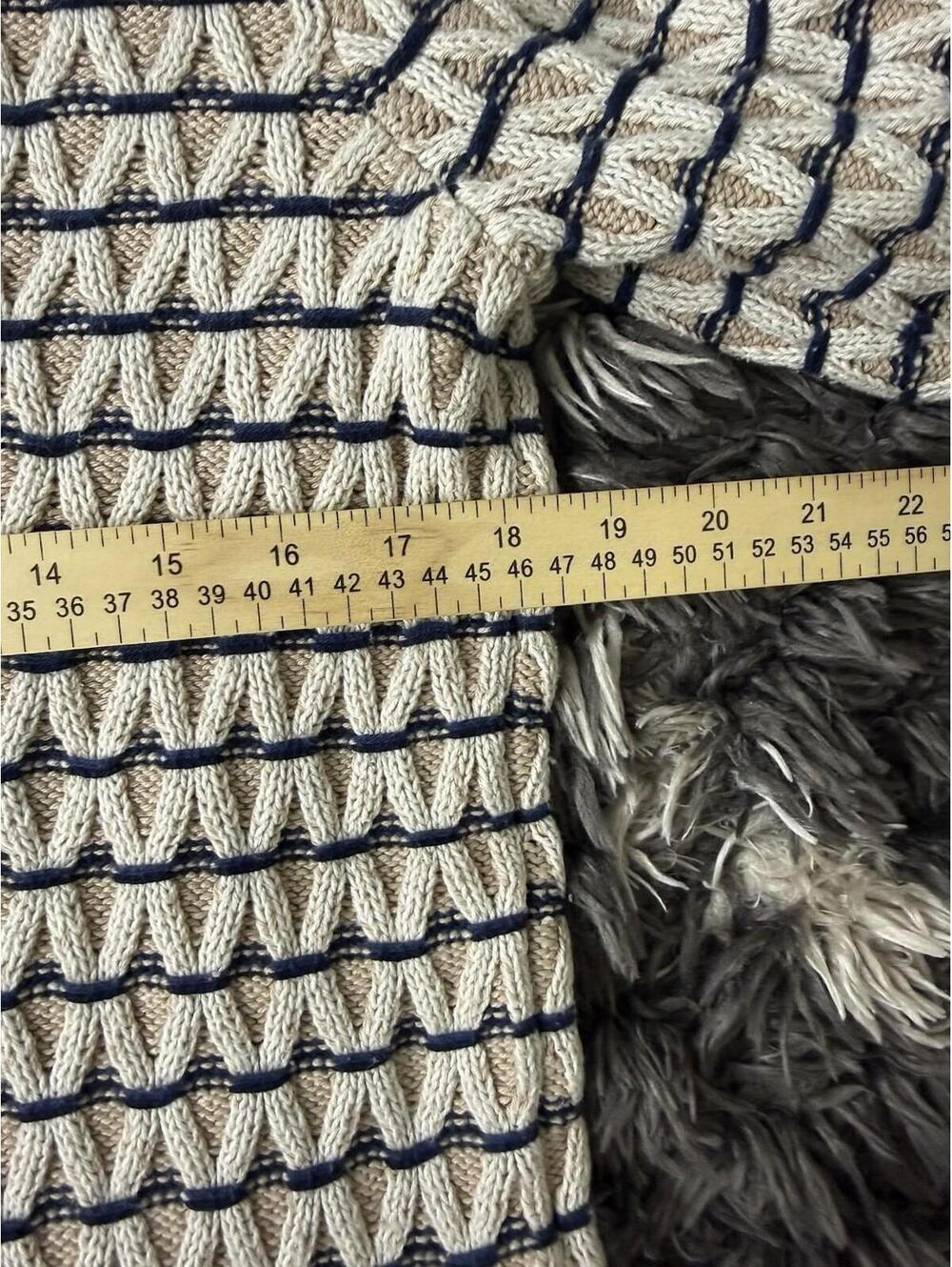 Talbots Sweater Women’s Large Striped Knit Mock Neck Long Sleeve - Picture 6 of 8